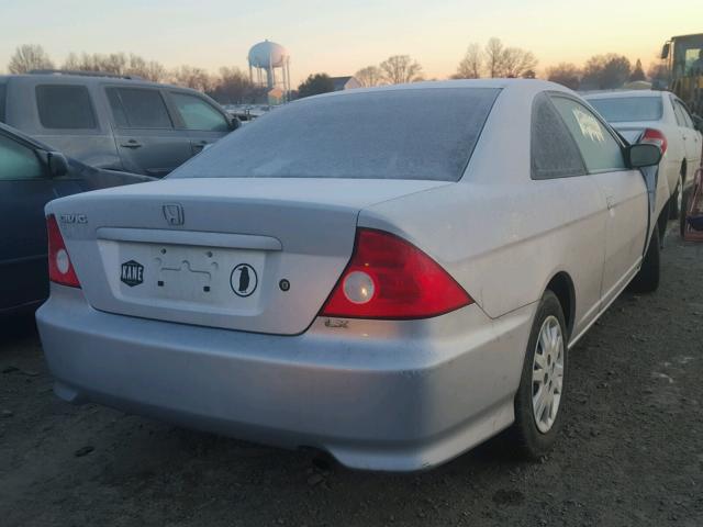 1HGEM22575L069354 - 2005 HONDA CIVIC LX SILVER photo 4