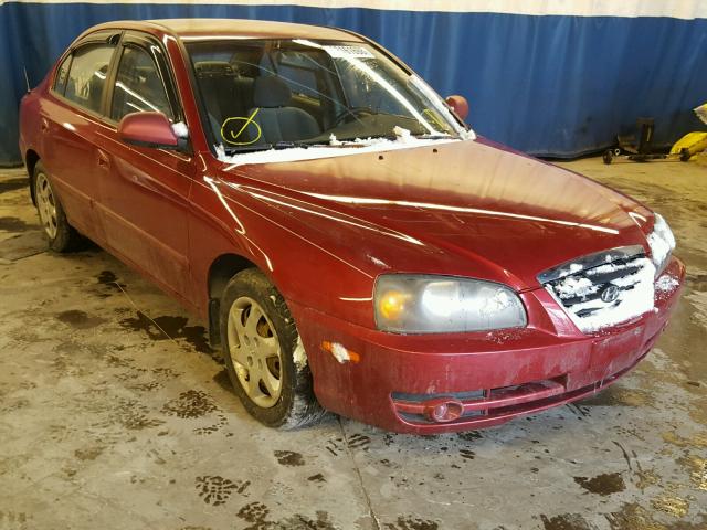 KMHDN46D26U249918 - 2006 HYUNDAI ELANTRA GL MAROON photo 1