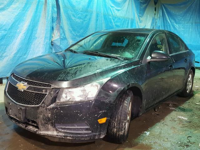 1G1PG5S93B7145426 - 2011 CHEVROLET CRUZE LT BLACK photo 2