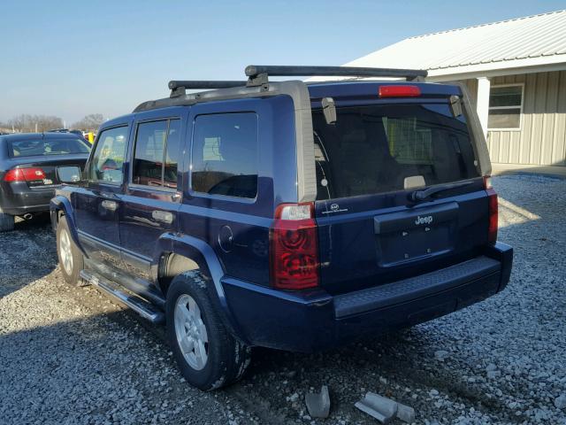 1J8HH48N36C248424 - 2006 JEEP COMMANDER BLUE photo 3