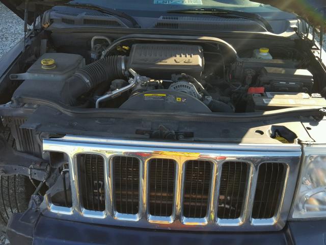 1J8HH48N36C248424 - 2006 JEEP COMMANDER BLUE photo 7