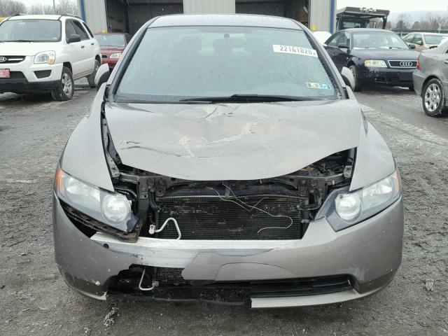 1HGFA165X7L068803 - 2007 HONDA CIVIC LX BROWN photo 9