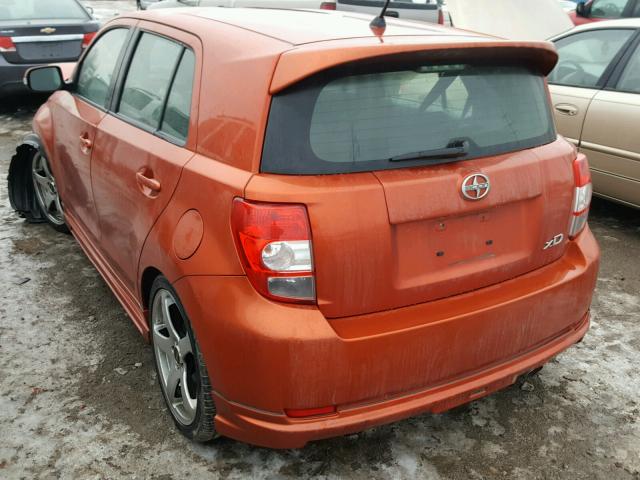 JTKKU10458J029305 - 2008 TOYOTA SCION XD ORANGE photo 3