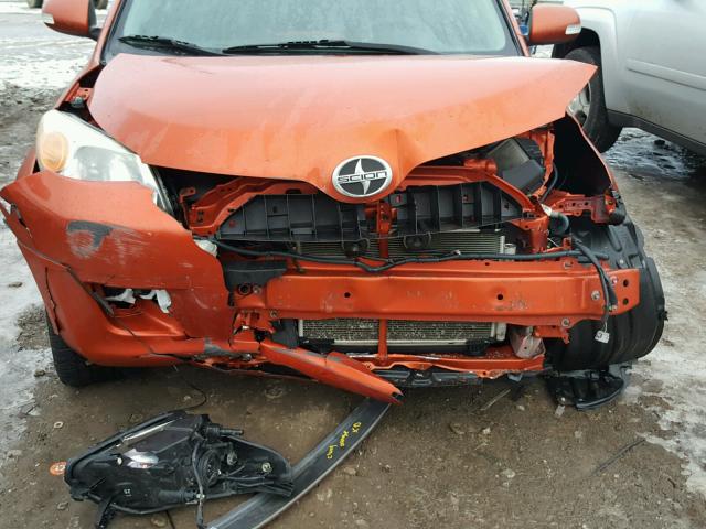 JTKKU10458J029305 - 2008 TOYOTA SCION XD ORANGE photo 9