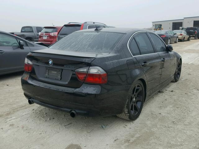 WBAVB735X8P102356 - 2008 BMW 335 I BLACK photo 4