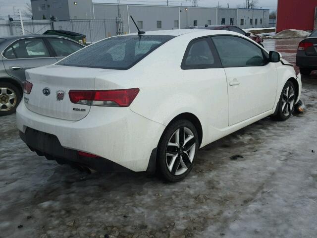 KNAFW6A39D5745730 - 2013 KIA FORTE SX WHITE photo 4