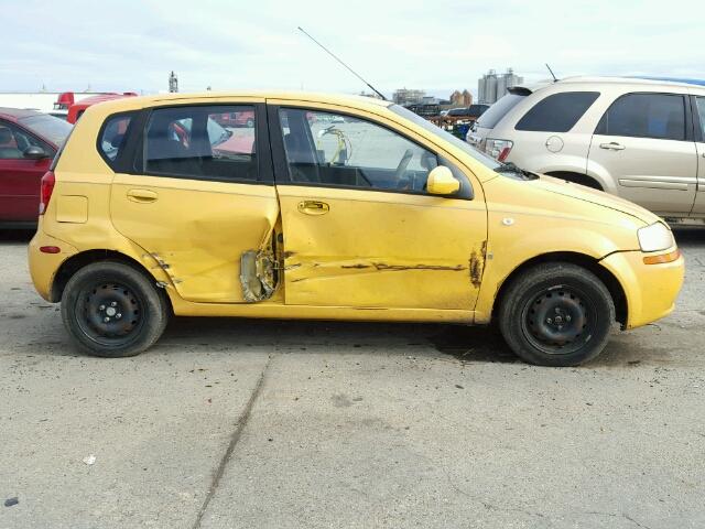 KL1TD66687B771764 - 2007 CHEVROLET AVEO BASE Сары фото 9