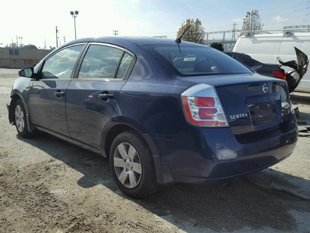 3N1AB61E78L693632 - 2008 NISSAN SENTRA 2.0 BLUE photo 3