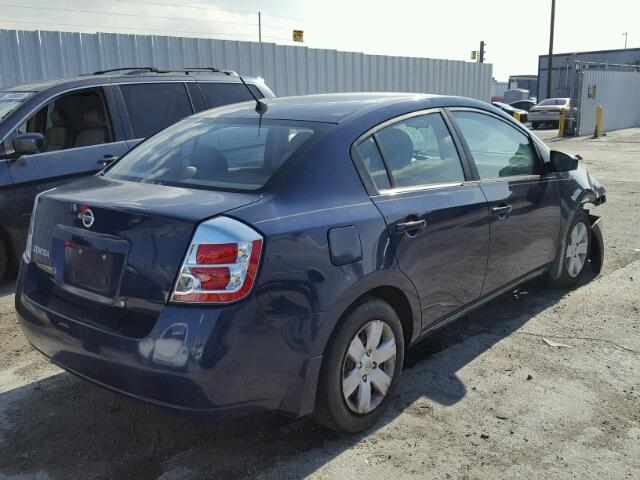 3N1AB61E78L693632 - 2008 NISSAN SENTRA 2.0 BLUE photo 4