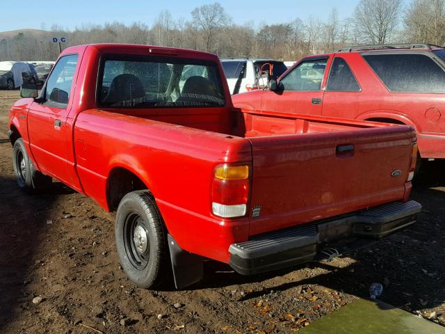 1FTYR10C2XTA24592 - 1999 FORD RANGER RED photo 3