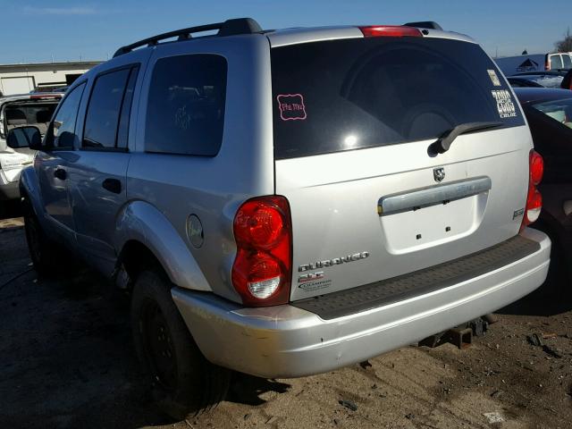 1D4HB48D25F533602 - 2005 DODGE DURANGO SL SILVER photo 3