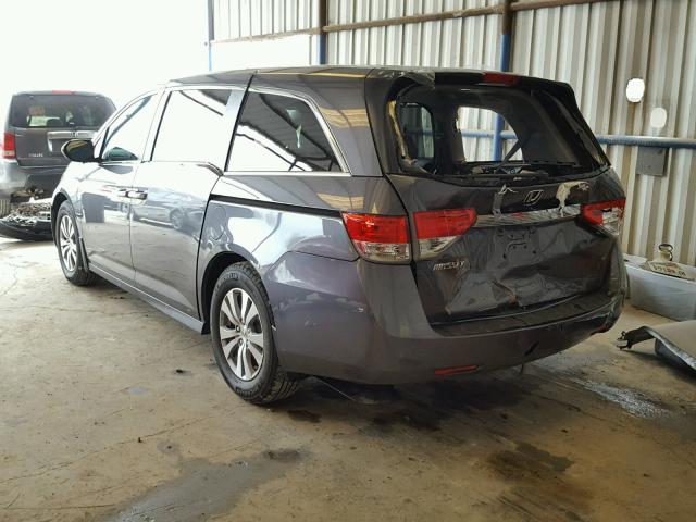 5FNRL5H45HB021670 - 2017 HONDA ODYSSEY EX GRAY photo 3