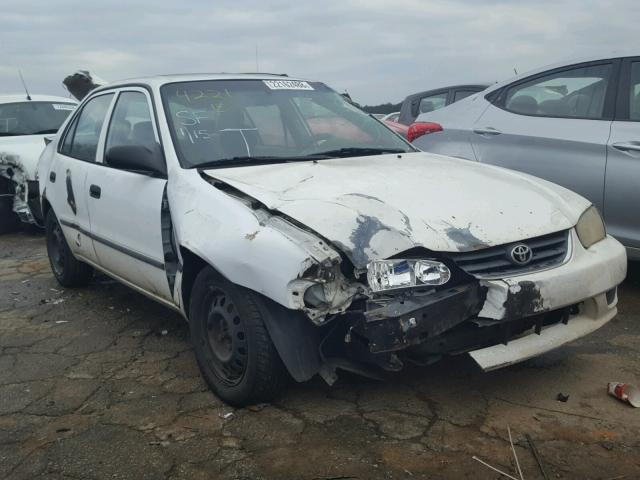 1NXBR12E21Z494221 - 2001 TOYOTA COROLLA CE WHITE photo 1