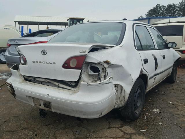 1NXBR12E21Z494221 - 2001 TOYOTA COROLLA CE WHITE photo 4