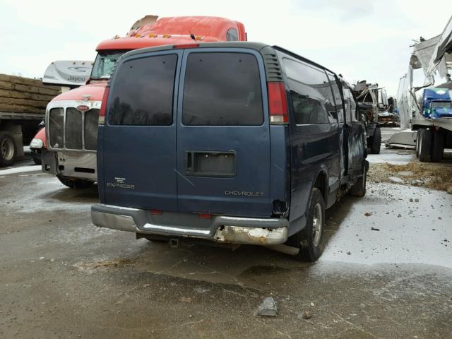 1GAHG39R9X1155001 - 1999 CHEVROLET EXPRESS G3 BLUE photo 4