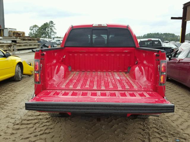 1FTFW1CF6CFB23804 - 2012 FORD F150 SUPER RED photo 9