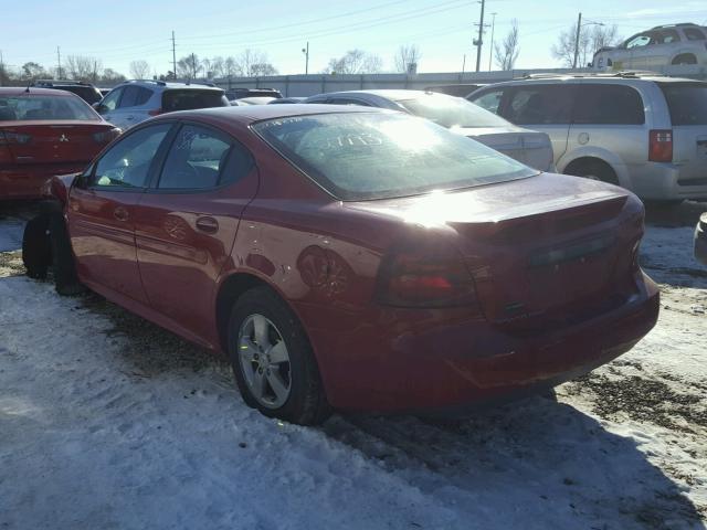 2G2WP552981125046 - 2008 PONTIAC GRAND PRIX RED photo 3