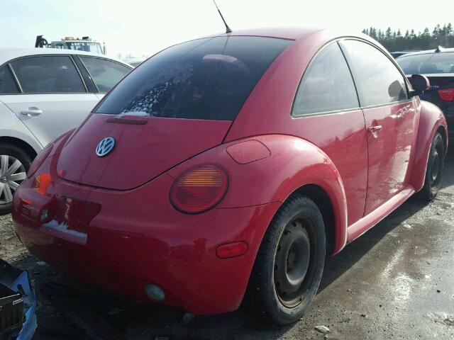 3VWCA21C8YM432811 - 2000 VOLKSWAGEN NEW BEETLE RED photo 4