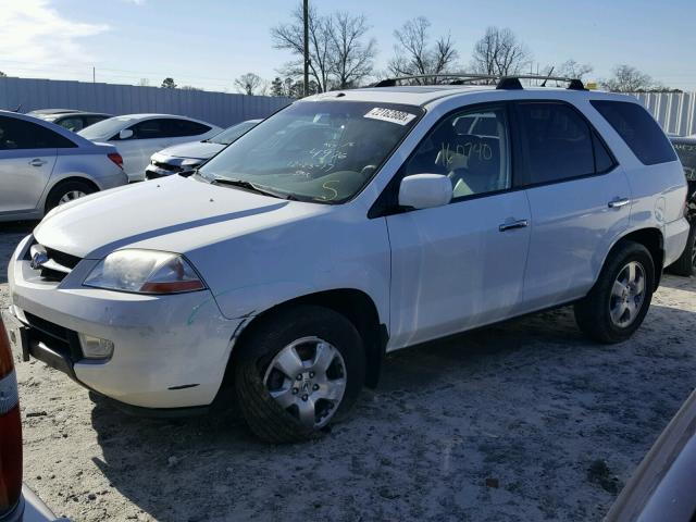 2HNYD18243H535409 - 2003 ACURA MDX WHITE photo 2