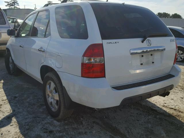 2HNYD18243H535409 - 2003 ACURA MDX WHITE photo 3