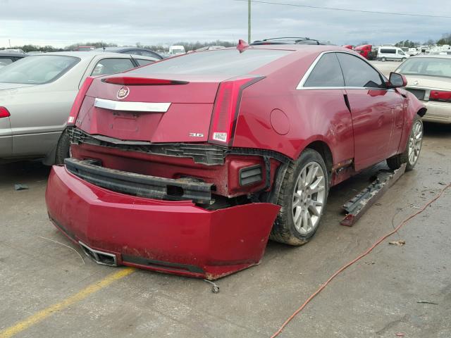 1G6DK1EDXB0163578 - 2011 CADILLAC CTS PERFOR BURGUNDY photo 4