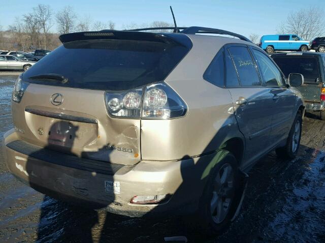 2T2HK31U57C044622 - 2007 LEXUS RX 350 GOLD photo 4