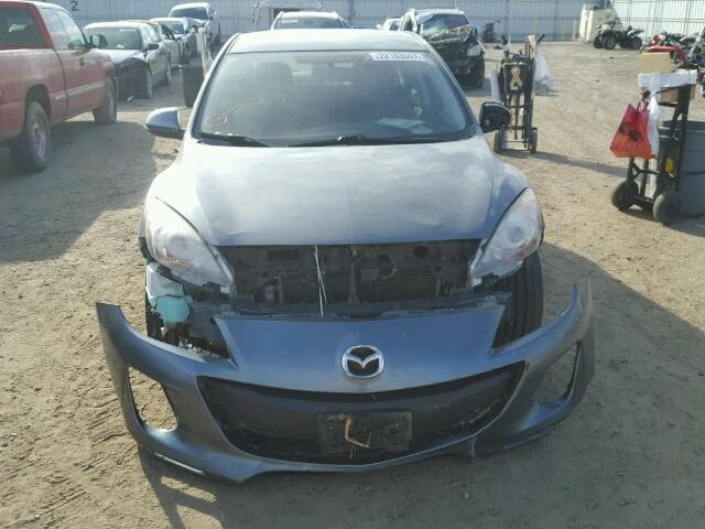 JM1BL1UG6C1541596 - 2012 MAZDA 3 I GRAY photo 9