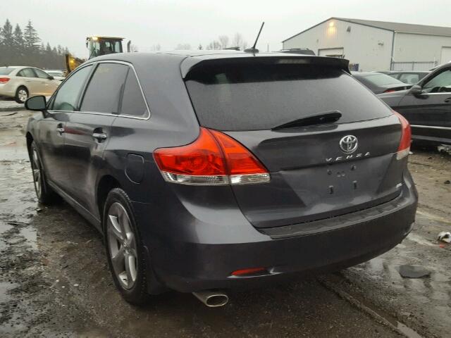 4T3BK11A29U011252 - 2009 TOYOTA VENZA BASE GRAY photo 3