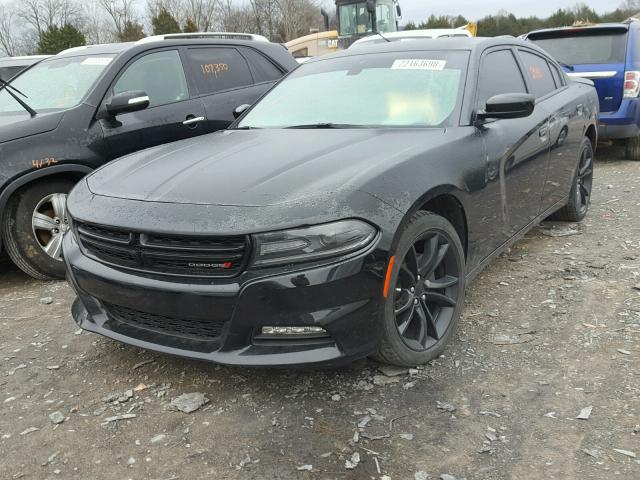 2C3CDXHG1GH242527 - 2016 DODGE CHARGER SX BLACK photo 2