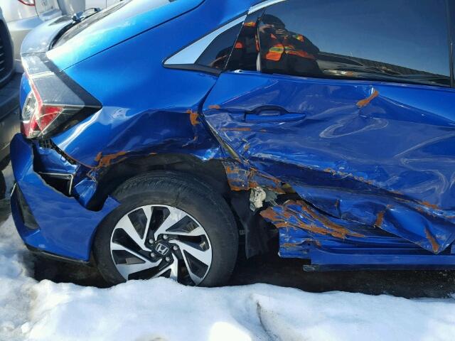 SHHFK7H23HU302493 - 2017 HONDA CIVIC LX BLUE photo 9