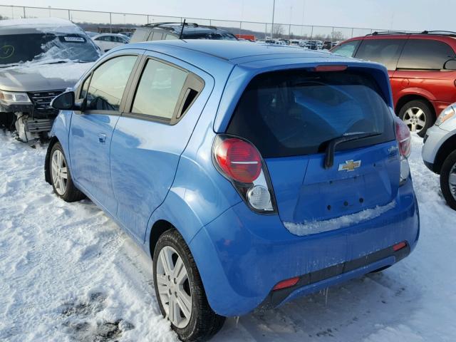 KL8CB6S99FC724288 - 2015 CHEVROLET SPARK LS BLUE photo 3