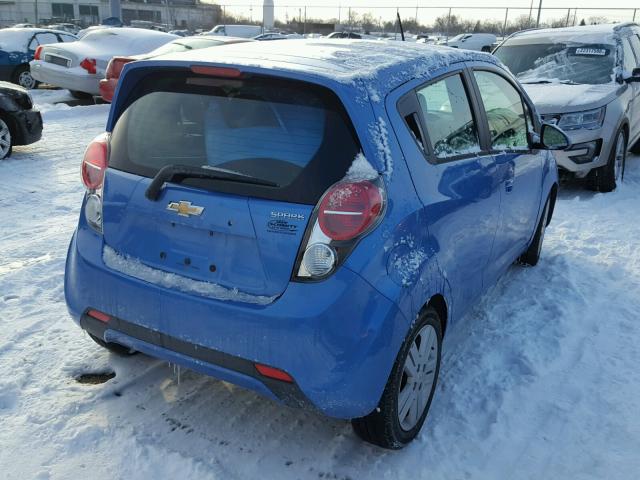 KL8CB6S99FC724288 - 2015 CHEVROLET SPARK LS BLUE photo 4