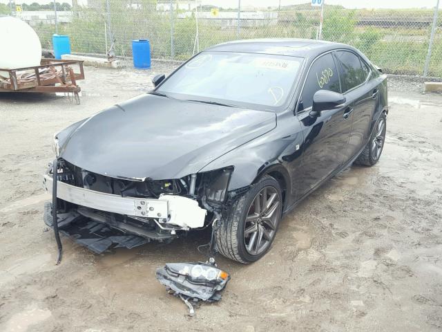 JTHBF1D22E5037441 - 2014 LEXUS IS 250 BLACK photo 2