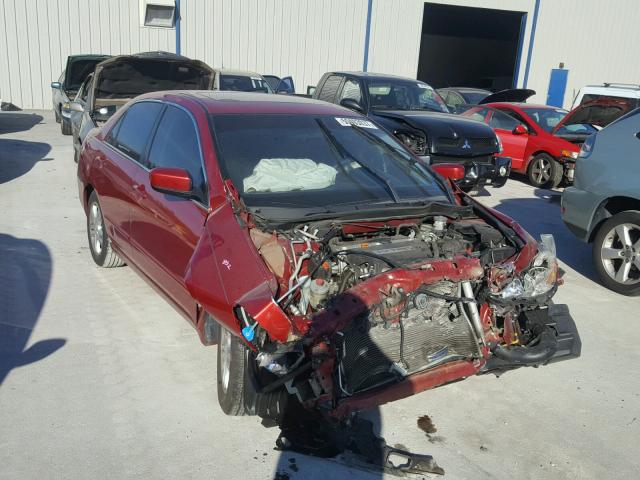 1HGCM56847A069310 - 2007 HONDA ACCORD EX RED photo 1