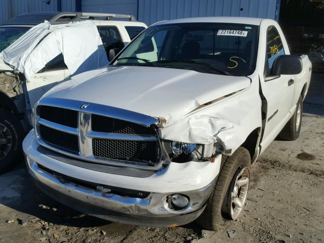 1D7HU16D74J252101 - 2004 DODGE RAM 1500 S WHITE photo 2