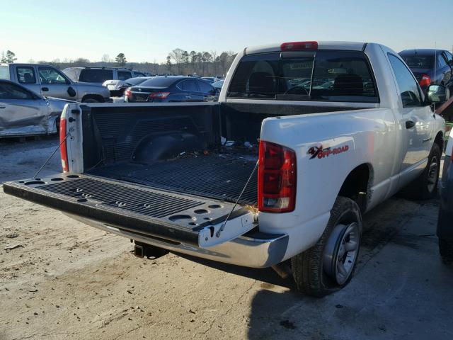 1D7HU16D74J252101 - 2004 DODGE RAM 1500 S WHITE photo 4