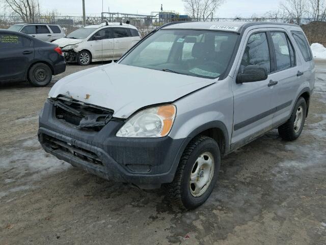 JHLRD78494C804817 - 2004 HONDA CR-V LX SILVER photo 2