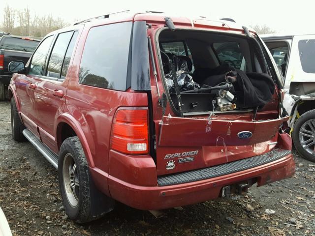 1FMDU75W74UA67765 - 2004 FORD EXPLORER L RED photo 3