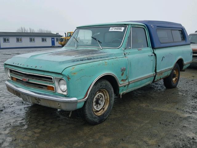 CE247Z140078 - 1967 CHEVROLET CUSTOM GREEN photo 2