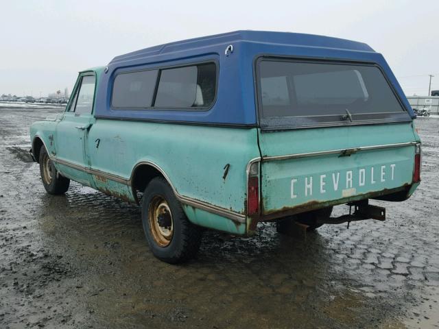 CE247Z140078 - 1967 CHEVROLET CUSTOM GREEN photo 3