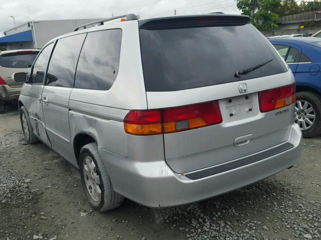 5FNRL18643B067980 - 2003 HONDA ODYSSEY EX SILVER photo 3