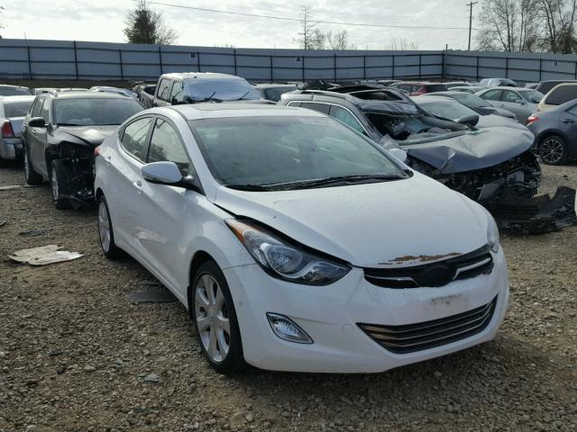 5NPDH4AE4DH403807 - 2013 HYUNDAI ELANTRA GL WHITE photo 1