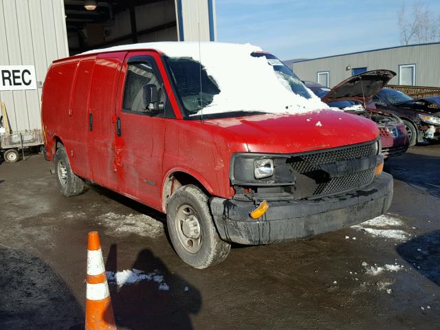 1GCGG25V661105199 - 2006 CHEVROLET EXPRESS G2 RED photo 1