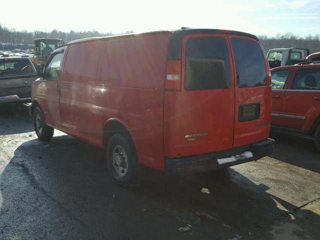 1GCGG25V661105199 - 2006 CHEVROLET EXPRESS G2 RED photo 3