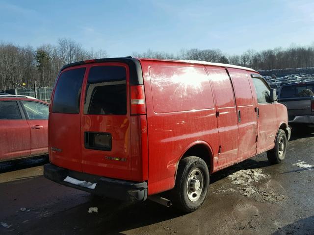 1GCGG25V661105199 - 2006 CHEVROLET EXPRESS G2 RED photo 4