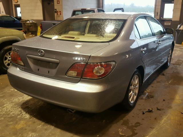 JTHBF30G230123775 - 2003 LEXUS ES 300 GRAY photo 4