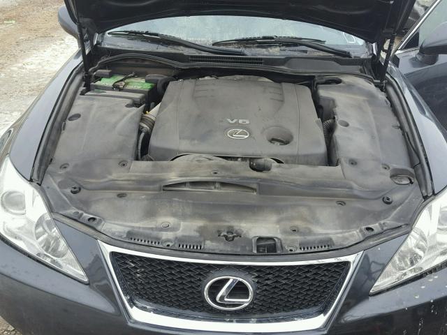 JTHCK262772014745 - 2007 LEXUS IS 250 CHARCOAL photo 7