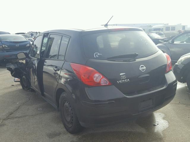 3N1BC1CP6BL373440 - 2011 NISSAN VERSA S BLACK photo 3