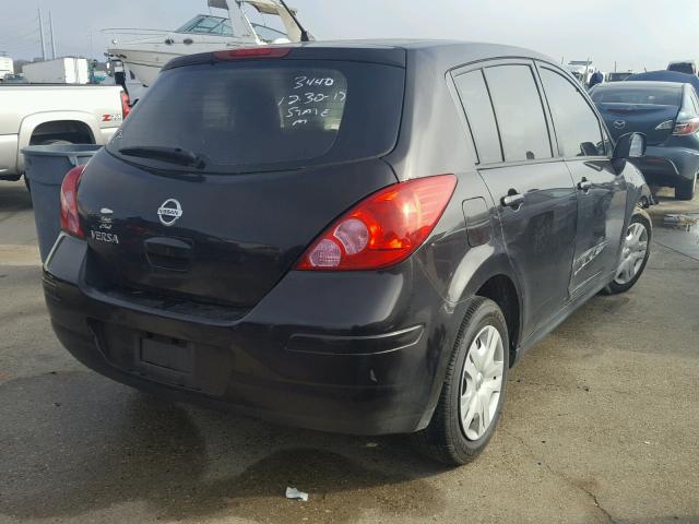 3N1BC1CP6BL373440 - 2011 NISSAN VERSA S BLACK photo 4