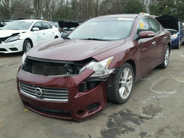 1N4AA51EX9C824291 - 2009 NISSAN MAXIMA S BURGUNDY photo 2